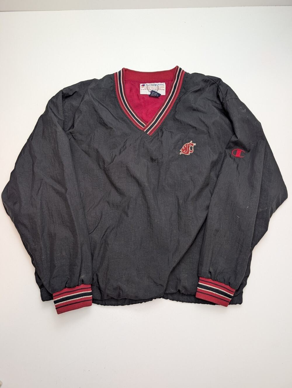 Vintage Washington State University WSU Cougars Jacket Pullover XL Champion